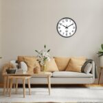 XNM 8 Inch Small White Classic Wall Clock for Living Room Bedroom Kitchen Analog... - Image 3