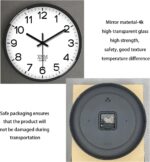 XNM 8 Inch Small White Classic Wall Clock for Living Room Bedroom Kitchen Analog... - Image 5