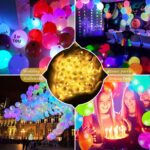 100pcs Mini Led Lights - Round, Long Standby Time, Multicolor Ball Light Paper L... - Image 6
