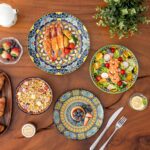 vancasso 16 Pieces Plates and Bowls Set, Bohemian Style Dinnerware Sets Service ... - Image 7