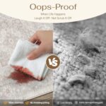 PureCozy Gray 8x10 Area Rug for Living Room Washable Vintage Large Carpet Non Sl... - Image 7
