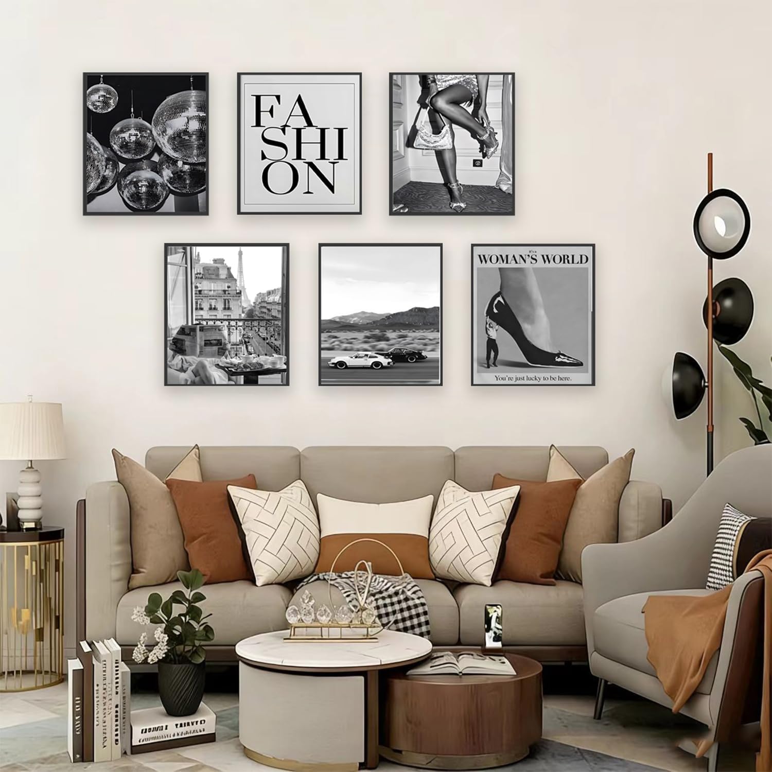 Liacxony Vintage Black and White Trendy Wall Art Fashion Feminist Decor Disco Ba... - Image 4