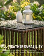 7-Piece Outdoor Patio Furniture Set, Modern PE Rattan Sectional Sofa with Adjust... - Image 8