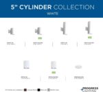 Progress Lighting 5-Inch Cylinder Outdoor Wall Sconce, 1-Light Modern Wall Mount... - Image 7