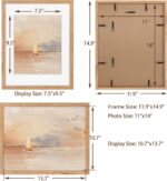 Fun Memories 11x14 Picture Frame, Solid Oak Wood 11 x 14 Photo Frames for Wall, ... - Image 4