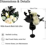 Luxurious Fragrant Artificial Flowers with Decorative Glass Vase & Pearl Accents... - Image 4