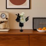 Luxurious Fragrant Artificial Flowers with Decorative Glass Vase & Pearl Accents... - Image 7