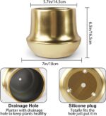 Gold Planter Pot Indoor Ceramic Flower Pots Modern Decorative Large Plant Pot 7.... - Image 4