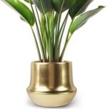 Gold Planter Pot Indoor Ceramic Flower Pots Modern Decorative Large Plant Pot 7.... - Image 5