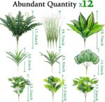 12 Bundles Large Outdoor Artificial Plants UV Resistant Fake Greenery Stems Faux... - Image 7