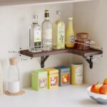 Fixwal Floating Shelves for Wall Set of 5, Rustic Wood Wall Mounted Corner Shelf... - Image 3