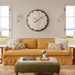 Vantic Farmhouse 24 Inch Extra Large Decorative Wall Clock with Metal Circle, Ov... - Image 4