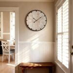 Vantic Farmhouse 24 Inch Extra Large Decorative Wall Clock with Metal Circle, Ov... - Image 5