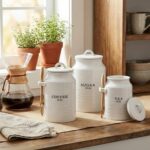 Barnyard Designs Canister Set for Kitchen Counter, Coffee Tea Sugar Container Ce... - Image 3