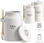 Barnyard Designs Canister Set for Kitchen Counter, Coffee Tea Sugar Container Ce... - Image 4