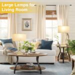 Seealle 22" Tall Bedroom Lamps for Living Room - Touch Gold Bedside Lamps with U... - Image 7