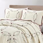 Sunshine Nicole Embroidery Quilt Set, Cotton Material and Filling, with Tranditi... - Image 3