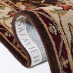 SAFAVIEH Heritage Collection Area Rug - 5' x 8', Brown & Beige, Handmade Traditi... - Image 7