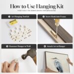 Large Framed Vintage Bird Wall Art, 2 Piece Neutral Blue Heron Canvas Painting P... - Image 5