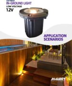 MALORY Brass Top Cover Landscape Well Lights, ((φ126 mm)) 12V Low Voltage Outdoo... - Image 4
