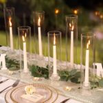 NITIME 9 Set Hurricane Glass Candle Holders for Taper Candles, Candlestick Holde... - Image 4