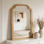 Wood Framed Bathroom Mirror for Wall, 20X30 Inch Rustic Wood Frame Wall Mirrors ... - Image 4