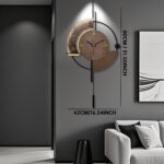 SIN&MI Wall Clock,Decorative Wall Clocks with Pendulum,Silent Quality Quartz Clo... - Image 4