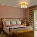 Modern Semi Flush Mount Ceiling Light 3-Light Gold Glass Chandelier Hallway Ligh... - Image 6
