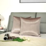 2 Pack Beige Velvet Pillow Covers, 20x20 Inches Decorative Cushion Covers for Co... - Image 5