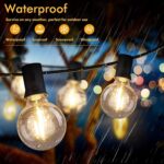 100FT LED Outdoor String Lights Patio Light with 52 Shatterproof G40 Dimmable Gl... - Image 4
