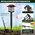 GIGALUMI Solar Outdoor Lights,12 Pack LED Solar Lights Outdoor Waterproof, Solar... - Image 8