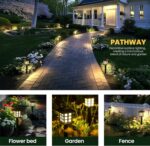 GIGALUMI Solar Outdoor Lights,12 Pack LED Solar Lights Outdoor Waterproof, Solar... - Image 10