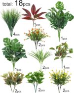 Ouddy Decor 18 Pcs Artificial Plants Outdoor, Fake Boxwood Plants UV Resistant A... - Image 3