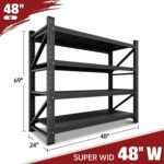 RAVIGIN 3000LBS Storage Shelves, 48" W Garage Shelving Heavy Duty Metal Adjustab... - Image 3