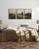 InSimSea Oversized Vintage Landscape Art for Living Room Bedroom,3Pcs, Extra Lar... - Image 3
