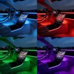 LED Lights for Car Interior - 5 in 1 Wireless Ambient Lighting Kit with 236" Fib... - Image 4
