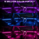 LED Lights for Car Interior - 5 in 1 Wireless Ambient Lighting Kit with 236" Fib... - Image 6
