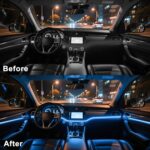 LED Lights for Car Interior - 5 in 1 Wireless Ambient Lighting Kit with 236" Fib... - Image 7
