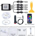LED Lights for Car Interior - 5 in 1 Wireless Ambient Lighting Kit with 236" Fib... - Image 8
