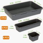 Kutesna 15 PCS Interlocking Desk Drawer Organizer Separator for Office,Bathroom,... - Image 3