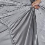 Jacquard King Comforter Set with Sheet Set Grey Bedding Set 8 Pcs Embroidery Neo... - Image 9