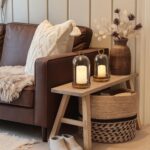 Glass Hurricane Candle Holder Decorative Gold Candle Lantern, Pillar Candlestick... - Image 6