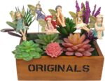 Fairy Garden Vintage Resin Fairy Figurines for Outdoor Garden Yard Lawn Supplies... - Image 4