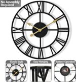 Sorbus Large Wall Clock for Living Room Decor - 24 inch Big Wall Clock Decorativ... - Image 4