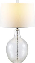 SAFAVIEH Lighting Collection Nadine Clear Glass 26-inch Bedroom Living Room Home... - Image 3