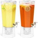Lifewit 1 Gallon Drink Dispenser for Parties 2 Pcs, 4L Plastic Beverage Containe... - Image 2