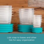 Rubbermaid 38-Piece Food Storage Containers with Snap Bases for Easy Organizatio... - Image 3