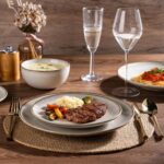 AmorArc Stoneware Dinnerware Sets for 8, 24 Pieces Handpainted Ceramic Plates an... - Image 5