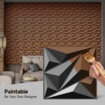 INMOZATA 3D Wall Panels, 33 Pack 12 x 12 Inch Decorative Wall Panels PVC Accent ... - Image 5