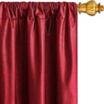 FRAMICS Velvet Curtains for Living Room, Blackout Curtains 84 inch Long, Red Foi... - Image 7